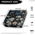 thumbnail image 4 of Renewold Butterfly Daisy Black Sofa Seat Cushion Cover Individual Couch Cushion Cover Non-Slip Chair Slipcover Replacement with Elastic Bottom for Kids, Pets, Cats, S, 4 of 5