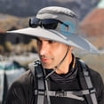 thumbnail image 4 of Sombrero de pescador con protección solar de verano de 60 cm de circunferencia, para hombre, para exteriores, impermeable y transpirable, 4 of 5