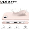 thumbnail image 3 of Designed for iPhone SE 2020 Case, iPhone SE 2022/iPhone 7/8 Case, Liquid Silicone Case with Open Bottom, Soft Gel Rubber Case Cover for iPhone SE 3rd Gen/2nd Gen 4.7 inch - Pink Sand, 3 of 11