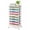 Multicolor, variant on KK KINGRACK Storage Rolling Drawer Cart, Drawer Organizer with 8 Drawers and Wooden Tabletop, Metal & Plastic, White