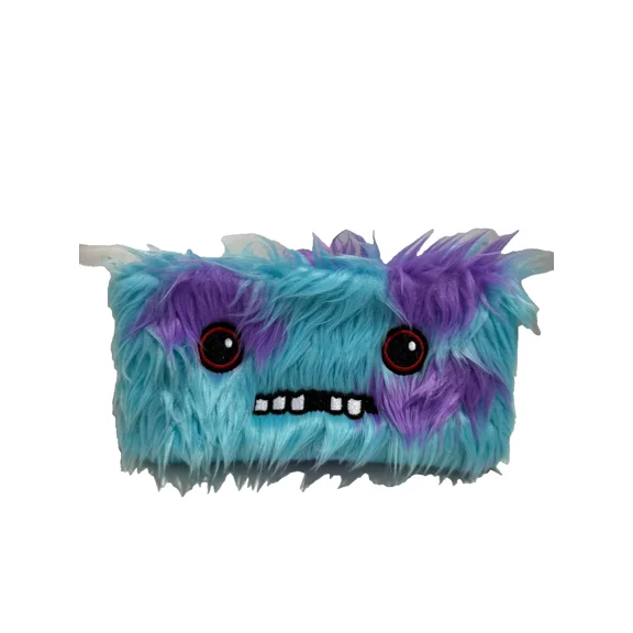 Fuggler, Furry Pencil Case - Blue, 8" x 1" x 4.25"