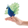 thumbnail image 1 of Finger Puppet Folkmanis Mini Peacock para niños, 10 cm, 1 of 5