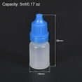 thumbnail image 2 of Uxcell 0.17 oz Empty Small Mouth Squeezable Eye Liquid Dropper Bottle Plastic Blue 10 pcs, 2 of 6