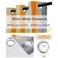 thumbnail image 6 of Orange Gray Blackout Curtains, Light Blocking Print Window Curtains, Retro Country Abstract Ombre Aesthetic Thermal Insulated Window Drapes for Living Room Kitchen Cafe 2 Panels, 84"W x 63"L, 6 of 9