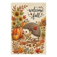 thumbnail image 2 of Welcome Fall Garden Flag, 12x18 Inch Maple Leaf Yard Banner, Autumn Pumpkin Sunflower Yard Flags for Thanksgiving Rustic Seasonal Outside Outdoor Decoration, 2 of 7