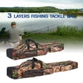thumbnail image 6 of Tackle 120cm/150cm 3 Layers Fishing Bag Portable Folding Fishing Rod Reel Bag Fishing Tackle Carry Bag Case Travel Storage Bag, 6 of 7