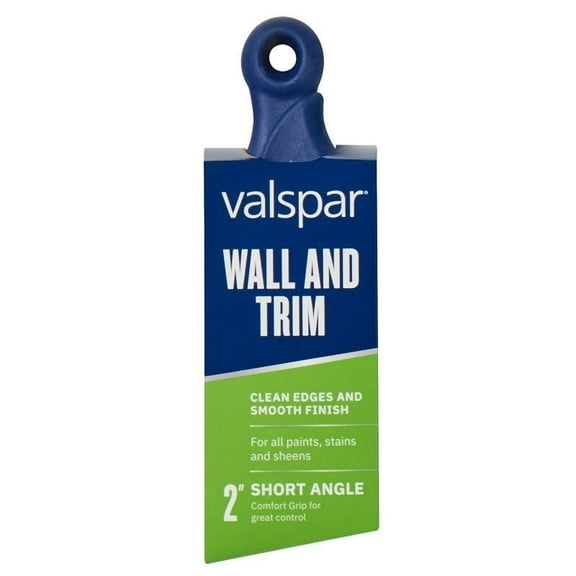 Valspar Wall & Trim Angle Paint Brush Comfort Grip - 2 In, Multicolor, Polyester Bristle