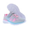 thumbnail image 4 of Fila Cryptonic 9 Strap Girls Shoes Size 12.5, Color: Grey/Pink/Blue, 4 of 4