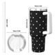 thumbnail image 5 of Regalos personalizados de Mickey Mouse para vasos de 40 oz con asa y pajita - Taza de café de viaje de acero inoxidable con tapa - Regalos ideales para mujeres, niñas y niños en cumpleaños y Navidad, 5 of 8