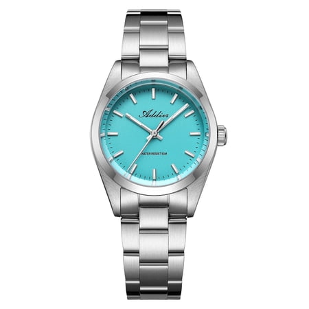 ADDIES Womens Watch 31mm Stainless Steel Sapphire Crystal Japanese Quartz Movement BGW9 Lume 50M Waterproof Analog Dress Watch for Women Ladies Gift