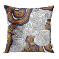 thumbnail image 1 of BSDHOME Cloud Abstract Waves with Circular Lines Design Color Curly Digital Display Doodle Pillow Case Pillow Cover 16x16 inch Throw Pillow Covers, 1 of 1