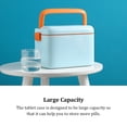 thumbnail image 4 of QualitChoice Double Layer Pill Storage Box Colorful Moistureproof Lightproof High School University Tablet Case Organizer Container White, 4 of 6