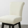 thumbnail image 6 of CHITA Swivel Counter Height Bar Stools with Fabric,26 inch Set of 3,Fabric in Linen, 6 of 9