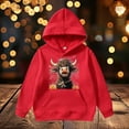 thumbnail image 2 of Girls Cute Cow Print Hoodie Soft Comfortable Breathable Pullover Sweatshirt for Kids, 2 of 4