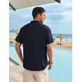 thumbnail image 4 of Camisa De Lino Hombre Caballero Moda Casual Italia, 4 of 8