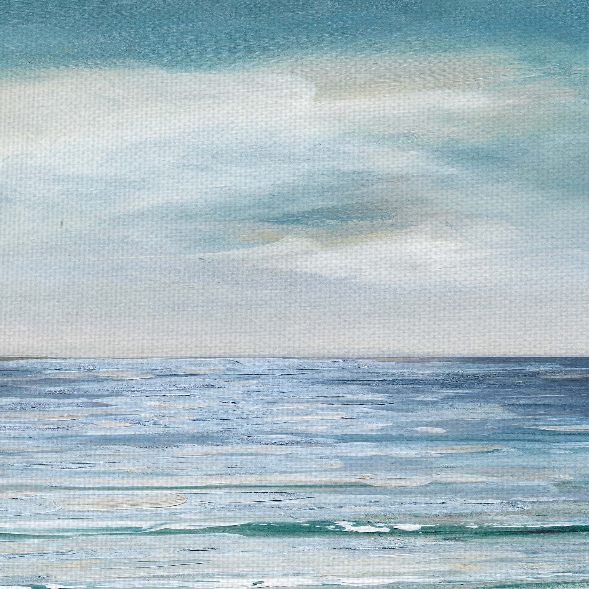Masterpiece Art Gallery Silver Shore By Sally Swatland Canvas Art Print 17" x 34"