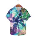 thumbnail image 5 of AHTJRT Men's Casual Button-Down Shirt Sunset Landscape Sociable Evenings Multicolor XL, 5 of 5