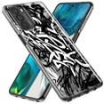 thumbnail image 2 of MUNDAZE LG Stylo 6 Shockproof Clear Hybrid Protective Phone Case Black White Urban Graffiti Cover, 2 of 6