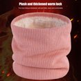 thumbnail image 3 of Bufanda cálida de invierno de doble capa para el cuello, color sólido para mujeres y hombres (rosa) Likrtyny paseo en bicicleta, 3 of 8