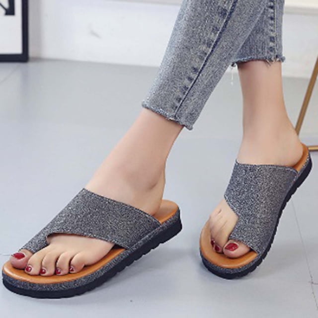 Nuevos zapatos de mujer de talla grande de verano, pantuflas de cuero, sandalias huecas Wmkox8yii hj789