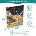 thumbnail image 5 of WOBOGO Cheese Snow Leopard Illustration File Folders Extra Large Capacity to Hold 200 Sheets of Documents Hard Shell Ring Binder for School Home Office, 5 of 10
