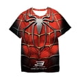 thumbnail image 1 of Marvel Superheroes Hulk Captain America Spiderman T-shirt Kid T Shirts Boys T-shirts Children's Short-sleeved Kids Tee Clothes7T Gong Bohan LED, 1 of 2