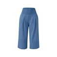thumbnail image 7 of Fengactive Little Girls Loose Capri Pants High Waisted Casual Lounge Pants Capris for Girls with Pockets, 7 of 7