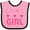Pink and Black, variant on Inktastic Grams Girl Granddaughter Girls Baby Bib
