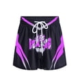 thumbnail image 2 of TiaoBug Kids Boys Boxing Fight Shorts MMA Muay Thai Grappling Kickboxing Shorts Gym Training Combat Boxers Purple 10, 2 of 4