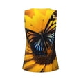 thumbnail image 5 of Lsque Butterfly On Sunflower Printed Workout Tank Tops for Women, Athletic Sports Tank Tops, Compression Sleeveless Dry Fit Shirts,Sleeveless Yoga Shirt-X-Large, 5 of 9