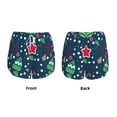 thumbnail image 3 of Gukieu Christmas Print Women's Sports Shorts with Drawstring Elastic Waistband for Running, Yoga, Fitness-Small, 3 of 7