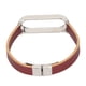 thumbnail image 4 of Correa de repuesto Compatible con Xiaomi Mi Band 6, pulsera de reloj inteligente, accesorios, correa marrón, carcasa plateada, 4 of 5