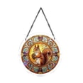 thumbnail image 2 of AZXY Squirrel Hunting Acrylic Puzzle Suncatcher, 7.87 Inch Stained Glass Window Hanging Decorations, Sun Catcher Indoor Outdoor Home Garden Ornament Gift For Adults Women Mom, 2 of 7