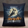thumbnail image 2 of Happy Halloween Old English Sheepdog Witch Pumpkins Bats Pillowcase Double Sided Dog Lover Pillow Case Covers - 13012, 2 of 3