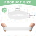 thumbnail image 2 of 20Pcs Silicone Rubber Bands Non-slip 3.54 Inch Flat for Books, White, 2 of 6