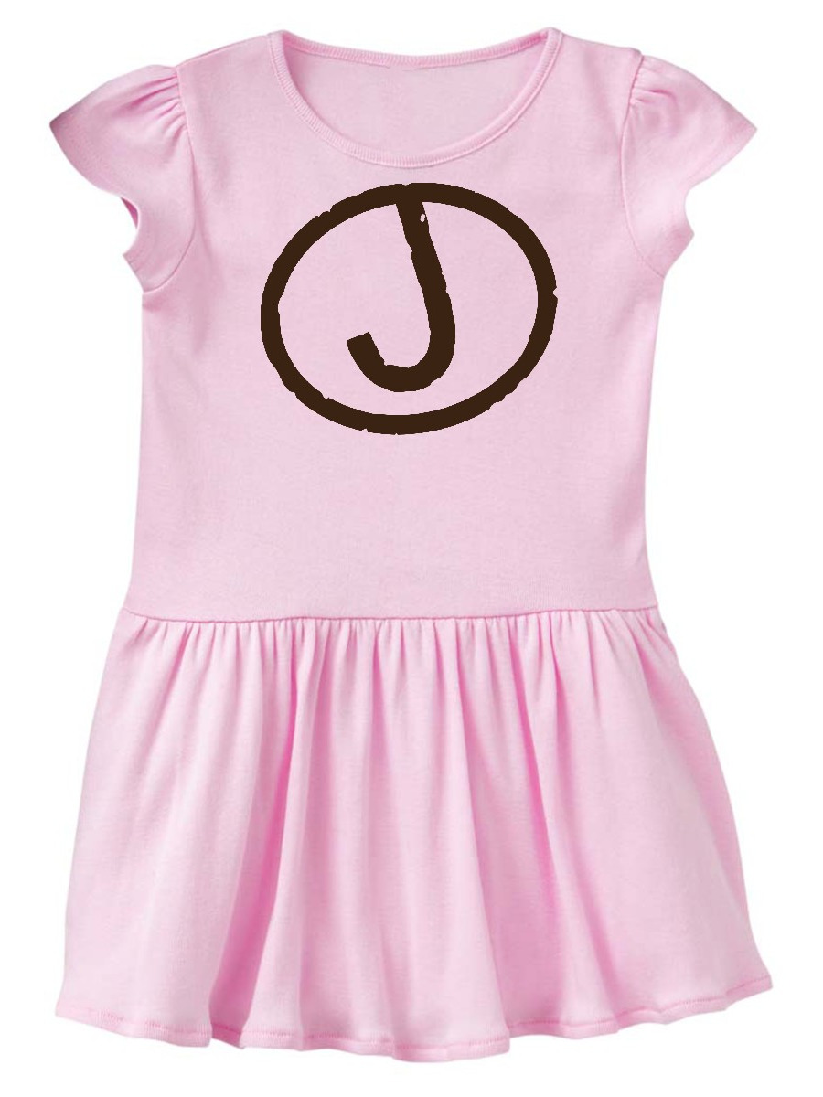 monogram baby dress