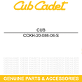thumbnail image 5 of CUB CADET KH-20-086-06-S Shoulder Screw RZT LT LTX 1040 1042 1045 XT1 42 i1046, 5 of 8