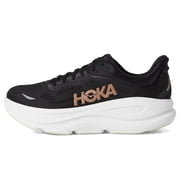 Hoka Women's Bondi 9 Sneaker, Black/Rose Gold, 9.5