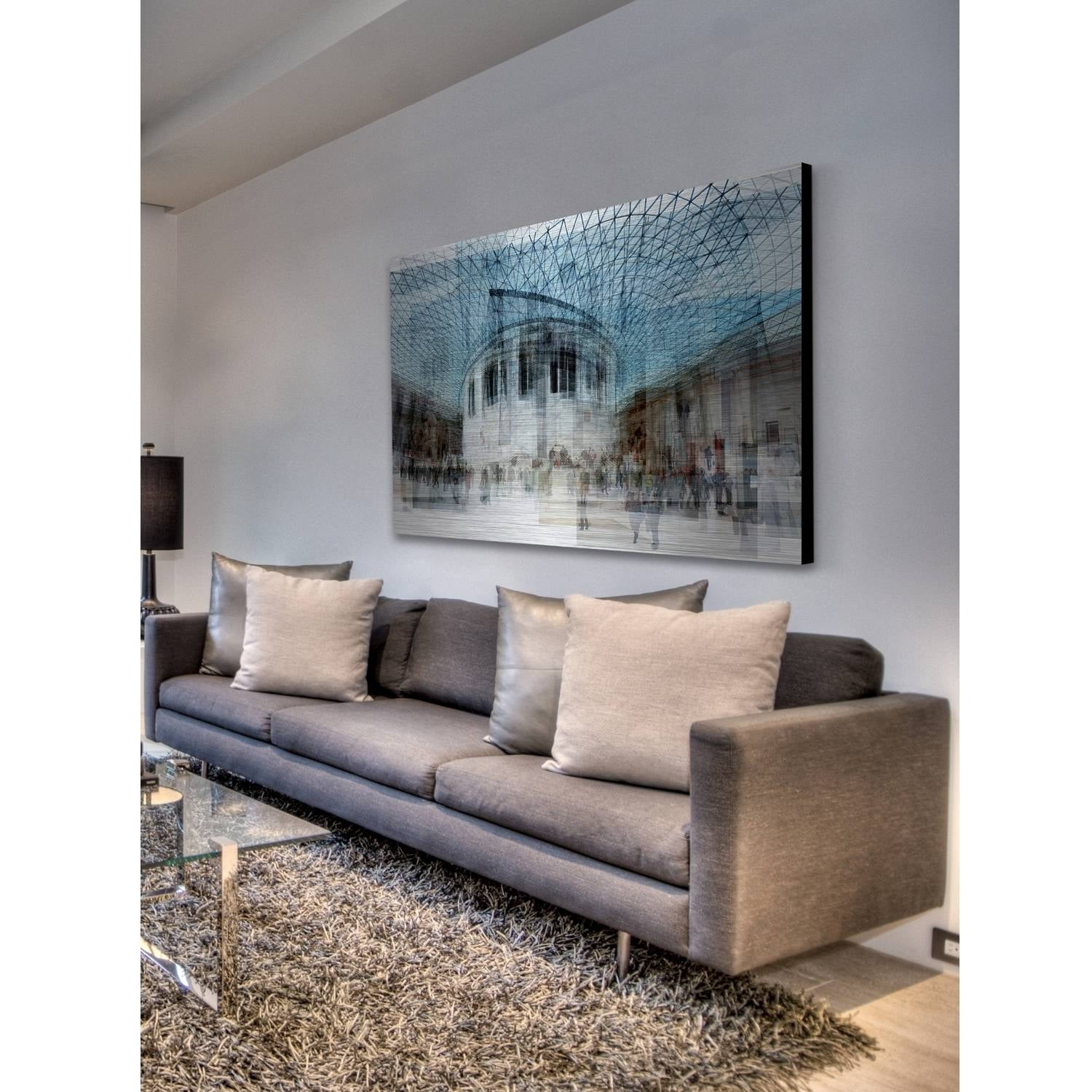 "The History Junction" Painting Print on Brushed Aluminum