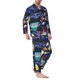 thumbnail image 2 of Balery Sea Inhabitans and Herb Pijama para Hombre de Dos Piezas con Manga Larga, Conjunto de Dormir y Descanso Suave con Bolsillos-XX-Large, 2 of 7