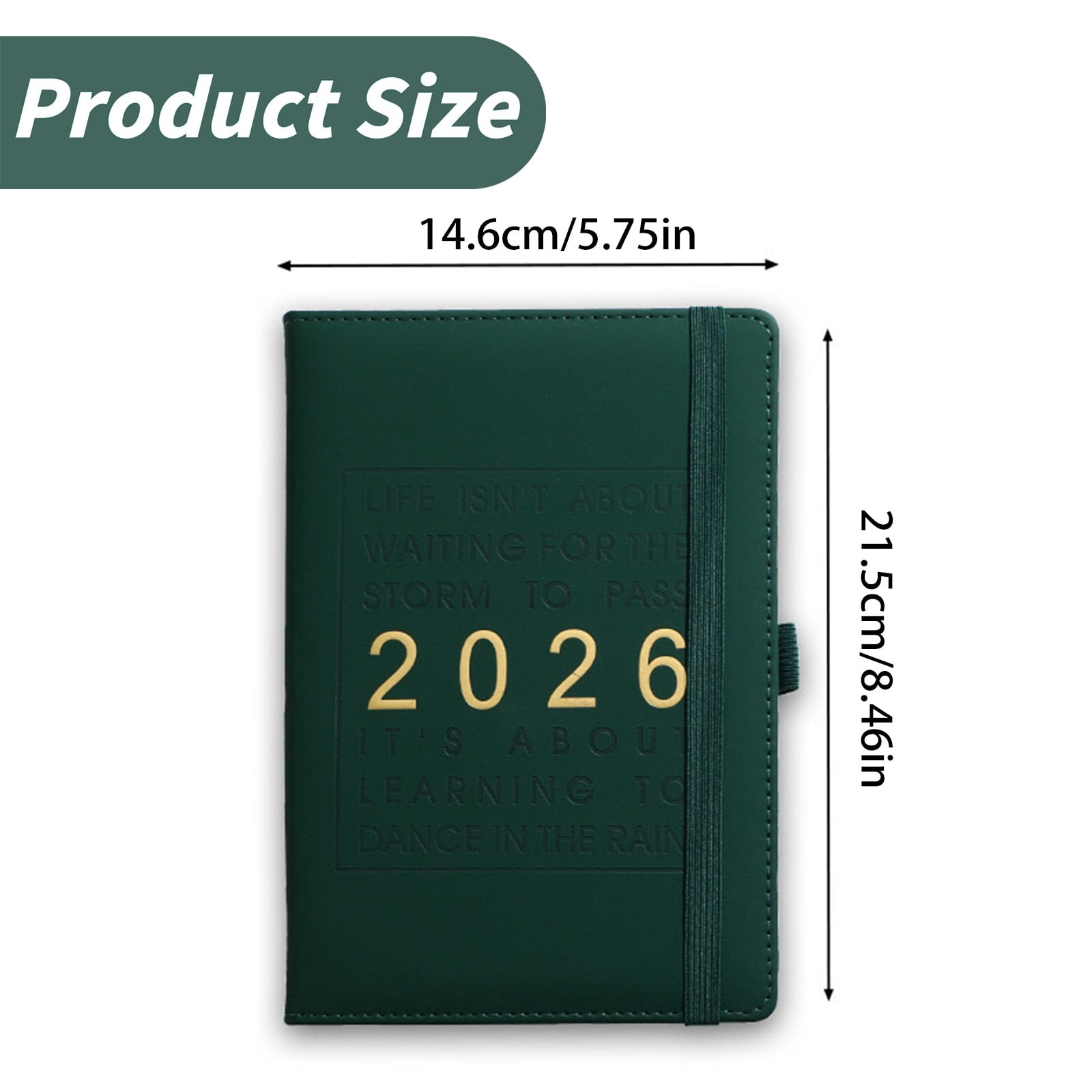 SLUOHZXI 2026-2027 Planner: A Monthly, Weekly & Daily Planner | 8.5" x 5.75" | Hardcover To-Do List Organizer, Planning Your Success, Start Anytime, Achieve Productivity Goals (Black)