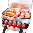 thumbnail image 5 of Cupid Double Layered Insulated Lunch Bag with Two Compartments, Large Capacity, and Hand Carry - 7.1x11.4x16.1 Inches, 5 of 6