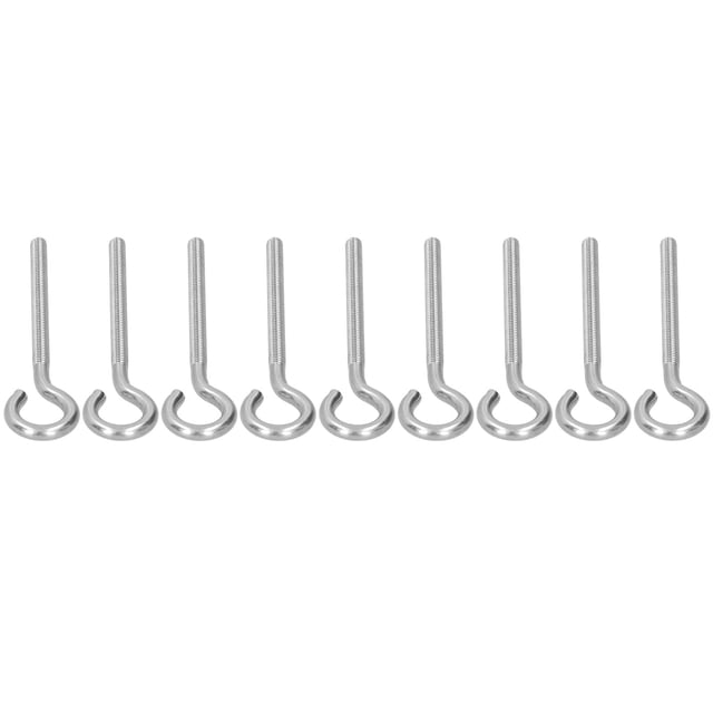 Small Screw Eye Pins Screw Hook Stainless Steel Eye Rings Heavy Duty for Greenhouse