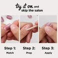 thumbnail image 2 of Sally Hansen Salon Effects Perfect Press-On Nails, Infra-Red, Press On Nails, Easy to Apply, Nail Glue & Adhesive Tabs Included, 2 of 6