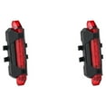 thumbnail image 1 of tamizeot Bike Tail Light Multi Lighting Modes Sturdy Rear Lamps Rechargeable Waterproof Cycling Warning Lights Household Shop Red 2Set, 1 of 6