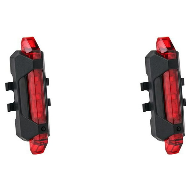 tamizeot Feu Arrière de Vélo Modes d'Éclairage Multiples Lampes Arrière Robustes Rechargeables Étanches Avertissement de Cyclisme Magasin Domestique Rouge 2Ensemble