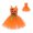 Orange, variant on OGLCCG Girls Pumpkin Costume Kids Sleeveless Birthday Party Lace Tute Dress Fashion All Saints' Day Outfits 3-12 Years