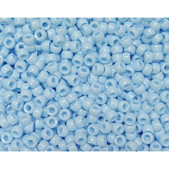 JOLLY STORE Crafts Light Blue Pearl 7x4mm Mini Pony Beads, Made in USA, 1000pcs