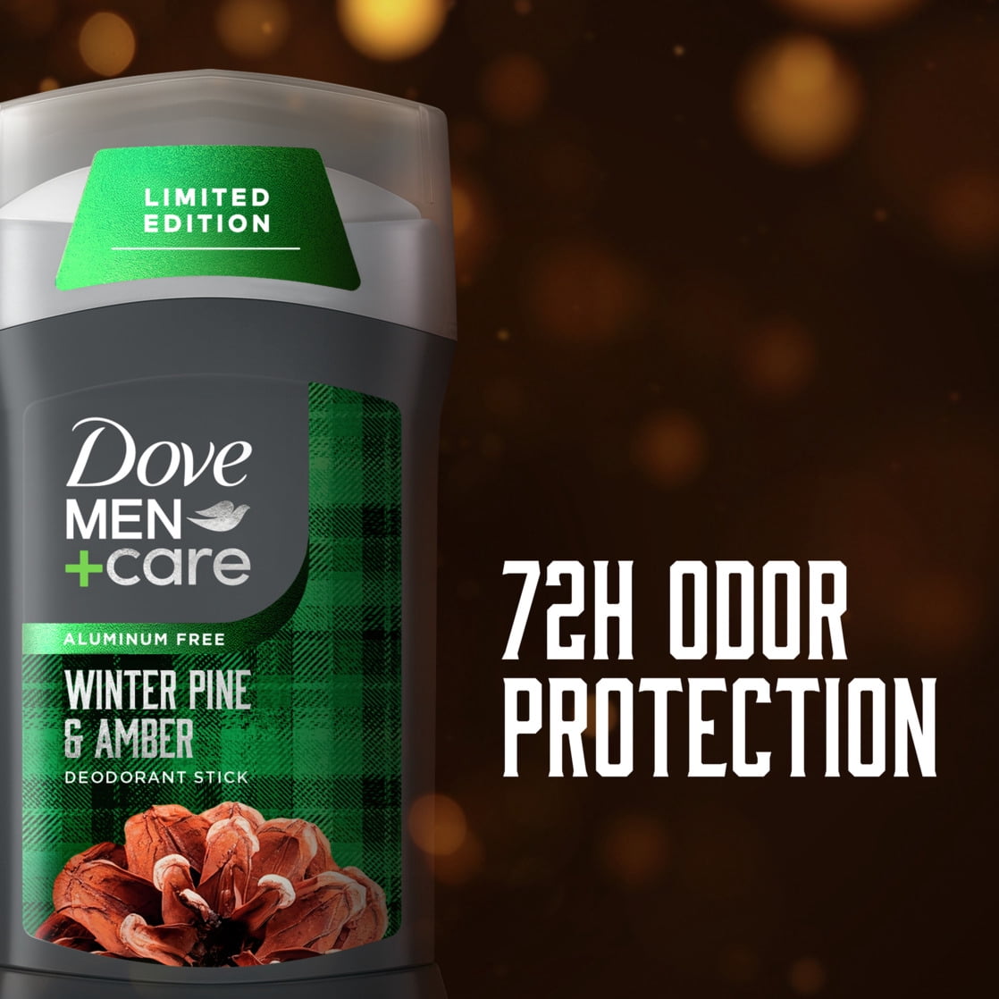 Dove Men+Care Limited Edition Deodorant Stick Winter Pine & Amber, 3.0 oz