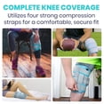 thumbnail image 2 of nipocaio Knee Ice Pack Wrap - Cold / Hot Gel Compression - Heat Support Strap For Arthritis Pain, Tendonitis, ACL, Athletic Injury, Osteoarthritis, Running, Meniscus and Patella Surgery, 2 of 6